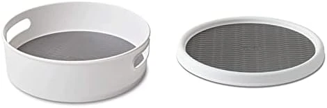 Non-Skid Storage Turntable, 12-Inch, Gray 9 Non-Skid Storage Turntable, 12-Inch, Gray - Image 9