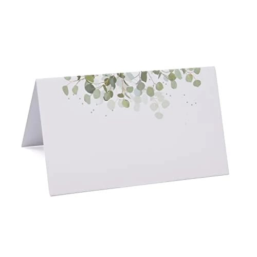 100 Pack Eucalyptus Greenery Place Cards Green Leaves Seating Name Card Wedding Table Setting Folded Tent Cards For Baby Shower Dinner Weddings Reception Tables Placement Party Decorations 2" X 3.5" 1 100 Pack Eucalyptus Greenery Place Cards Green Leaves Seating Name Card Wedding Table Setting Folded Tent Cards For Baby Shower Dinner Weddings Reception Tables Placement Party Decorations 2" X 3.5"