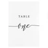 Crisky Table Number Cards 1-30 For Wedding, Anniversary, Birthday, Bridal Shower Party. Black Double-Sided Design 4 X 6 Inch Number One - Thirty & Head Table.