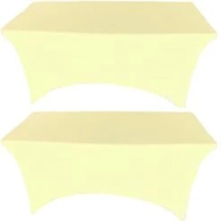 2 Pack 6FT Hunter Green Spandex Tablecloth Stretch Fitted Table Cover For Rectangular Table Event, Wedding, Banquet And Parties -Generic Furniture Shop 21NomniIrtL. AC