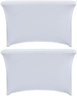 2 Pack 5ft Rectangle Black Cocktail Tablecloth With Stretch Spandex Fitted Table Cover For Bar Table Wedding Table Cocktail Table Massage Table Kitchen Table 23 2 Pack 5ft Rectangle Black Cocktail Tablecloth With Stretch Spandex Fitted Table Cover For Bar Table Wedding Table Cocktail Table Massage Table Kitchen Table -Generic Furniture Shop 21Nw8nGX3ML. AC