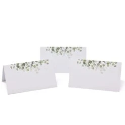 100 Pack Eucalyptus Greenery Place Cards Green Leaves Seating Name Card Wedding Table Setting Folded Tent Cards For Baby Shower Dinner Weddings Reception Tables Placement Party Decorations 2" X 3.5" 6 100 Pack Eucalyptus Greenery Place Cards Green Leaves Seating Name Card Wedding Table Setting Folded Tent Cards For Baby Shower Dinner Weddings Reception Tables Placement Party Decorations 2" X 3.5" -Generic Furniture Shop 21lDEtNBybL