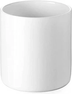 White Utensil Holder, Large Utensil Holder For Kitchen Counter (H7.2” X W6.2”), Ceramic Cooking Utensil Crock For Kitchen Decor, Anti-Scratches And Stable, Handmade DIY Gifts For Moms -Generic Furniture Shop 21yw51TcVlL. AC