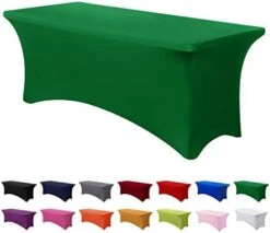Spandex Tablecloth 6FT Stretch Table Cover Fitted Rectangular Tables, Universal Stretch Patio Table Cloth For Wedding, Banquet, Party And Event(Black, 6FT 22 Spandex Tablecloth 6FT Stretch Table Cover Fitted Rectangular Tables, Universal Stretch Patio Table Cloth For Wedding, Banquet, Party And Event(Black, 6FT -Generic Furniture Shop 31 PmW13E2L. AC 1
