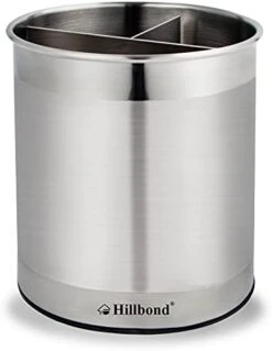 Stainless Steel Utensil Holder With Removable Divider For Easy Clean, 360° Rotating Kitchen Utensil Crocks With Weighted Base For No Tipping Over, Utensil Caddy Organizer (EXTRA LARGE) -Generic Furniture Shop 310FHTHBq0L. AC