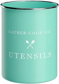 White Utensil Holder For Kitchen Countertop, Farmhouse Metal Utensil Crock, Rustic Country Decorative Kitchen Utensil Caddy Large, 5.5x6.75 23 White Utensil Holder For Kitchen Countertop, Farmhouse Metal Utensil Crock, Rustic Country Decorative Kitchen Utensil Caddy Large, 5.5x6.75 -Generic Furniture Shop 312pvEc5dFL. AC