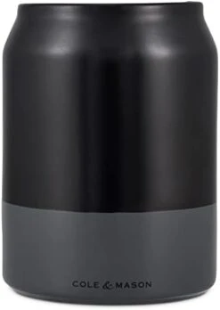 Cole & Mason H822140 Linton Black/Grey Utensil Pot Holder | Kitchen Organisation, Utensils Storage Jar | Ceramic | (H) 160 Mm X (D) 120 Mm | 2 Year Guarantee -Generic Furniture Shop 3137tykTw L. AC