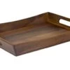 1165 Acacia Curved Serving Tray, 19.88" X 14" X 2.5"