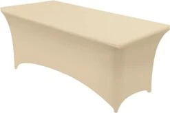 Spandex Tablecloth 1 Pack [6FT, Black] Tight, Fitted, Washable And Wrinkle Resistant Stretch Rectangular Patio Table Cover For Event, Wedding & Parties [72Lx30Wx30H Inch] -Generic Furniture Shop 318Wqf c4L. AC