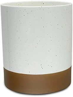 Ora Ceramic Kitchen Utensil Holder - Wooden Spoon & Spatula Crock For Countertop, Modern Farmhouse Home Decor, Extra Large 7.3" Cooking Organizer For Stove Top And Counter - Heavy & Sturdy - Vanilla -Generic Furniture Shop 31BmeLgb2jS. AC