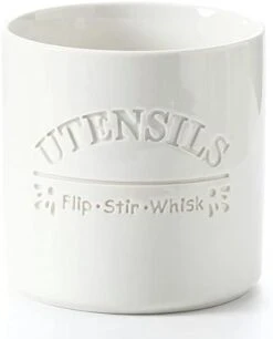 Utensil Holder For Countertop Porcelain Utensil Caddy Farmhouse Decor Kitchen Utensil Crock Large Size For Kitchen Storage, White -Generic Furniture Shop 31ByYUNi7DL. AC