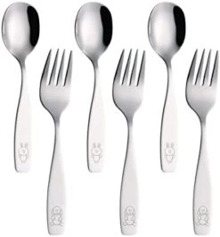 Children's Flatware Kids Silverware 6pcs Set - Toddler Utensils -Generic Furniture Shop 31E09T6drfL. AC