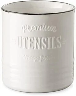 Kitchen Utensil Holder, 7.2″ Extra-Large Ceramic Stable Utensil Caddy, Rustic Cooking Utensil Crock For Farmhouse Kitchen Décor With Countertop-Protection Cork Bottom, Counter Utensil Organizer 14 Kitchen Utensil Holder, 7.2″ Extra-Large Ceramic Stable Utensil Caddy, Rustic Cooking Utensil Crock For Farmhouse Kitchen Décor With Countertop-Protection Cork Bottom, Counter Utensil Organizer -Generic Furniture Shop 31ETMtpHprL. AC