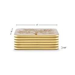 Sara Miller London Chelsea Collection Coasters | Set Of 6 | Cork Backed Board | Heat And Stain Resistant | Drinks Coaster For Tabletop Protection | Measures 4” X 4” -Generic Furniture Shop 31FfXkMyluL