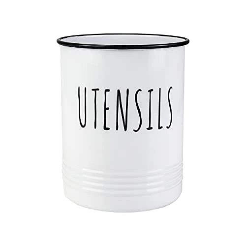 Kitchen Utensil Holder For Countertop, Vintage Farmhouse Metal Utensil Crock, Large Cooking Utensil Storage Caddy Organizer For Kitchen Decor 1 Kitchen Utensil Holder For Countertop, Vintage Farmhouse Metal Utensil Crock, Large Cooking Utensil Storage Caddy Organizer For Kitchen Decor