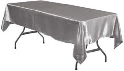 - 90 X 132 Inch Rectangular Satin Tablecloth - Black, Rectangle Shiny Satin Table Linens For 6 Ft Rectangular Tables -Generic Furniture Shop 31IXUfq2yDL. AC