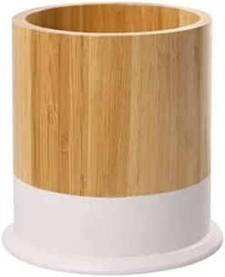 Kitchen Utensil Holder,Large Cooking Utensil Caddy Crock For Counter,Weighted Base For Stability,6.2 X 6.2 Inches,Black -Generic Furniture Shop 31KffrvwjZL. AC