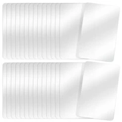 30 PCS Plastic Placemat Heat Resistant Washable Table Mats, Clear Placemats For Table, Dining, Kitchen, Crafting And Shelf Liner, 17 X 11 Inch