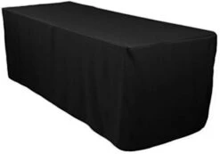 And Party 6 Ft Fitted Rectangular Polyester Tablecloth, Fitted 30" By 72". (White) -Generic Furniture Shop 31PNwnNPPVL. AC