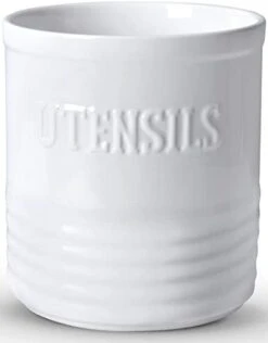 Kitchen Utensil Holder, Ceramic Utensil Crock Organizer For Countertop, H 7"x W6" Large Cooking Utensil Holder With Anti-slip Cork Bottom For Home Décor, Christmas Red -Generic Furniture Shop 31Q11WVd1TL. AC