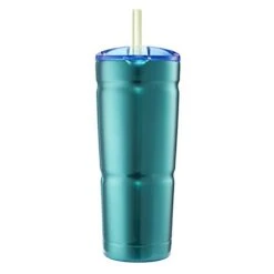 Ubba Envy S Vacuum-Insulated Stainless Steel Tumbler With Lid And Straw, 24oz Reusable Iced Coffee Or Water Cup, BPA-Free Travel Tumbler, Island Teal -Generic Furniture Shop 31QM4CV4JgL
