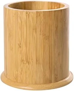 Kitchen Utensil Holder,Large Cooking Utensil Caddy Crock For Counter,Weighted Base For Stability,6.2 X 6.2 Inches,Black -Generic Furniture Shop 31RscNGJEoL. AC