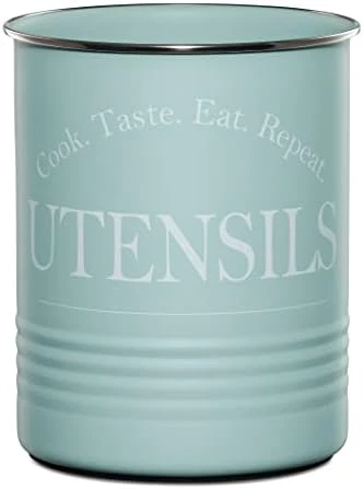 Large Kitchen Utensil Holder Organizer For Countertop, Farmhouse Storage Caddy With Stable Padded Base 7 Large Kitchen Utensil Holder Organizer For Countertop, Farmhouse Storage Caddy With Stable Padded Base - Image 7