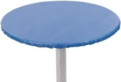 Heavy Duty Vinyl Round Fitted Tablecloth (Table Cover) With Flannel Backing Vibrant Colors Elasticized Tablecloth Great For Indoor And Outdoor Dining And Playing Cards 60" Sand -Generic Furniture Shop 31TezoLr1L. AC