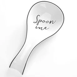 Harms Ceramic Spoon Rest For Stove Top, Porcelain Spoon Holder, Large Utensil Rest For Kitchen Counter, Spoon Rest For Spoon, Ladle, Spatula, Modern Farmhouse Kitchen Decor, 1 Pc