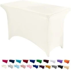 6FT Spandex Table Cover Rectangular Stretch Spandex Tablecloth (Black,6FT) -Generic Furniture Shop 31XjN7kHLiL. AC
