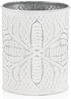 Galvanized Farmhouse Kitchen Utensil Holder For Countertop, Distressed White Cooking Utensil Holder For Kitchen Counter, Large Utensil Crock With Vintage Floral Pattern – Large Size -Generic Furniture Shop 31aKh3wTnS. AC