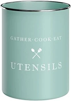 White Utensil Holder For Kitchen Countertop, Farmhouse Metal Utensil Crock, Rustic Country Decorative Kitchen Utensil Caddy Large, 5.5x6.75 21 White Utensil Holder For Kitchen Countertop, Farmhouse Metal Utensil Crock, Rustic Country Decorative Kitchen Utensil Caddy Large, 5.5x6.75 -Generic Furniture Shop 31aP07AqI5L. AC