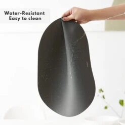 Silicone Placemats Set Of 4 For Dining Table, Leather Texture Finish, Dining Table Mat, Non-Slip, Oil Proof, Water Resistant, Heat Resistant, Stain Resistant, Easy To Clean (Combo) -Generic Furniture Shop 31fOhaBOLOL 1