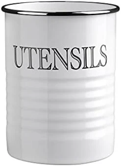 KARRYOUNG Farmhouse Kitchen Utensil Holder – 6.6”Metal Utensils Caddy Organizer For Countertops, Spoons, Spatula, FlatwareStorage- Rustic Vintage Style Large Kitchen Tool Crock - White 10 KARRYOUNG Farmhouse Kitchen Utensil Holder – 6.6”Metal Utensils Caddy Organizer For Countertops, Spoons, Spatula, FlatwareStorage- Rustic Vintage Style Large Kitchen Tool Crock - White -Generic Furniture Shop 31gS0eCbsmL. AC