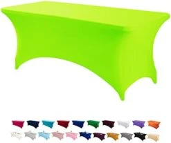 6FT Spandex Table Cover Rectangular Stretch Spandex Tablecloth (Black,6FT) -Generic Furniture Shop 31htJPbWdzL. AC