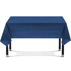 Navy Blue 12 Pack Premium Disposable Plastic Tablecloth 54 X 108 In - Plastic Table Cloths For Parties Disposable Tablecloth For Rectangle Tables Up To 8 Ft - Rectangle Tablecloth