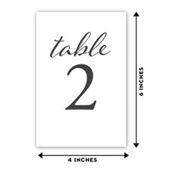 Black Wedding Table Numbers, 1-25, Centerpiece Decorations, Double Sided 4x6, Numbers 1-25 And Head Table Card Included, For Table Number Holders 5 Black Wedding Table Numbers, 1-25, Centerpiece Decorations, Double Sided 4x6, Numbers 1-25 And Head Table Card Included, For Table Number Holders -Generic Furniture Shop 31khZVQP0TL