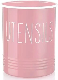 Kitchen Utensil Holder, 6.7" Utensil Holder For Kitchen Counter, Cooking Utensil Crock With Cork Bottom, Modern Farmhouse Kitchen Decor, Countertop Utensil Storage Caddy Organizer, Black -Generic Furniture Shop 31mQZYouKsL. AC