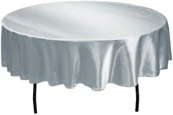 90 INCH Round Silky Satin Tablecloth - Premium Fabric (Gold) -Generic Furniture Shop 31mg g0RtJL. AC