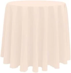 90-Inch Round Polyester Linen Tablecloth White 21 90-Inch Round Polyester Linen Tablecloth White -Generic Furniture Shop 31mhxRrmARL. AC