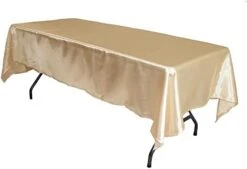 - 90 X 132 Inch Rectangular Satin Tablecloth - Black, Rectangle Shiny Satin Table Linens For 6 Ft Rectangular Tables -Generic Furniture Shop 31pX04ECJL. AC