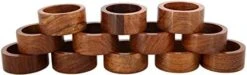 Napkin Rings, Wood Napkin Rings Set Of 8, Holiday Napkin Holders For Dining, Anniversary, Birthday, Christmas, Easter, Fall, Halloween, Thanksgiving, Party Of Table Setting (Pack Of 8) -Generic Furniture Shop 31ptERRnKCL. AC