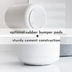 White Ceramic Utensil Holder With Interior Copper Finish - Stylish, Sturdy And Large Spatula Holder For Rose Gold Kitchen Accessories & Copper Kitchen Accessories - Utensil Holder For Kitchen Counter -Generic Furniture Shop 31rdWdmY6uL