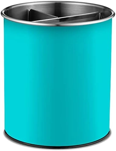 Xtra-Large Stainless Steel Kitchen Utensil Holder - 360° Rotating Utensil Caddy - Weighted Base For Stability - Utensil Crock With Removable Divider For Easy Cleaning - Countertop Utensil Organizer. 10 Xtra-Large Stainless Steel Kitchen Utensil Holder - 360° Rotating Utensil Caddy - Weighted Base For Stability - Utensil Crock With Removable Divider For Easy Cleaning - Countertop Utensil Organizer. - Image 10