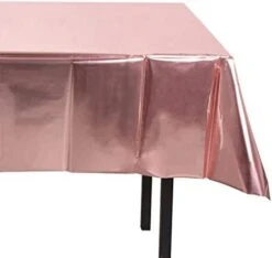 1Pack Rose Gold Foil Tablecloth Table Cover 54 X 108 Inch Shiny Plastic Tablecloth Table Cloth Party Tablecovers For Rose Gold Party Table Decoration -Generic Furniture Shop 31v7sk8dYRL. AC 2