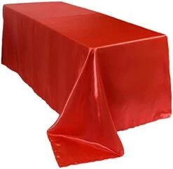 - 90 X 132 Inch Rectangular Satin Tablecloth - Black, Rectangle Shiny Satin Table Linens For 6 Ft Rectangular Tables -Generic Furniture Shop 31zKMiRSIbL. AC