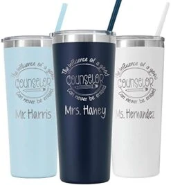 22 Oz Personalized Counselor Gift - School Counselor Tumbler - Laser Engraved - Stainless Steel - Teacher Appreciation Week, End Of Year Gift, School Staff -Generic Furniture Shop 41 ZBNHPNgL. AC
