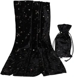 BLESSUME Altar Tarot Card Table Cloth With Tarot Bag Divination Wicca Velvet (Blue 5) -Generic Furniture Shop 41 pBgJ g8S. AC