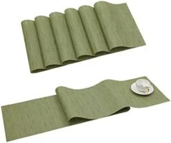 Placemats Set Of 6 Woven Vinyl Place Mats For Dining Table Wipe Clean Stain Resistant Table Mats (6, Teal Blue) 21 Placemats Set Of 6 Woven Vinyl Place Mats For Dining Table Wipe Clean Stain Resistant Table Mats (6, Teal Blue) -Generic Furniture Shop 410ToNLTEQL. AC