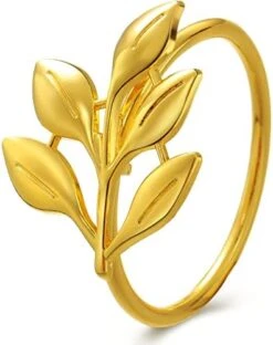 Leaf Napkin Rings Holders Fall Party Napkin Rings For Christmas Thanksgiving Parties, Wedding Adornment, Table Decoration Accessories (Black, 18) -Generic Furniture Shop 410URbpacEL. AC